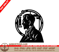 A Man In A Suit And Tie SVG - Engineer SVG