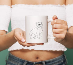 Bulldog Sitting SVG Clipart SVG