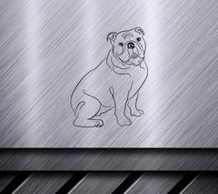 Bulldog Sitting SVG Clipart SVG
