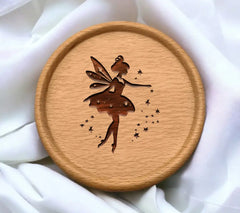 Fairy Silhouette SVG - Starry Night Vector Design for T-shirts SVG