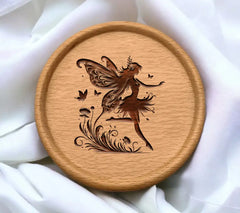 Fairy Silhouette SVG - Vector Wings Design SVG