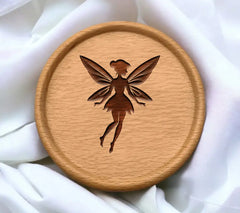 Fairy Silhouette SVG - Wings Illustration SVG