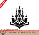Castle Book Silhouette SVG - Fairytale Vector Graphic SVG