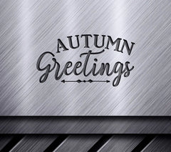 Autumn Greetings SVG - Fall Greeting Design SVG