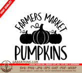 Pumpkin Farmers Market Logo SVG SVG