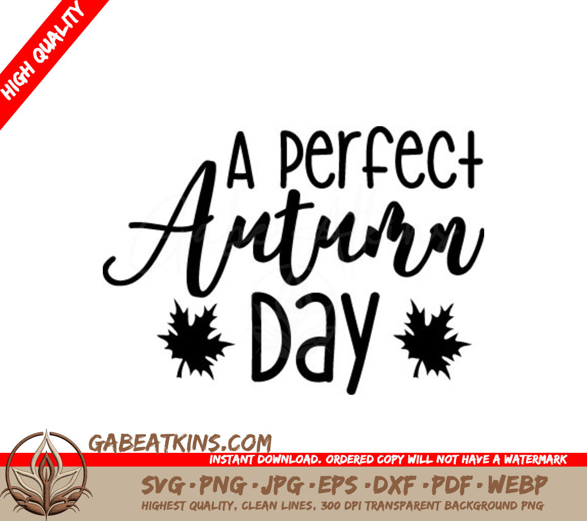 Autumn Maple Leaf SVG - Fall White Background Design SVG