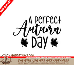 Autumn Maple Leaf SVG - Fall White Background Design SVG