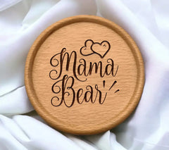 Mama Bear SVG - Drawing with Hearts SVG