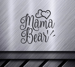 Mama Bear SVG - Drawing with Hearts SVG