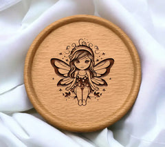 Fairy with Butterfly Wings SVG - Adorable Cartoon Fantasy Design SVG