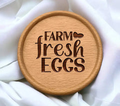 Farmhouse Fresh Eggs SVG Logo - SVG