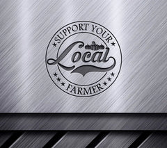 Support Your Local Farmer SVG Logo - Farmhouse Design SVG