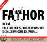 Fathor SVG - Exceptional Father's Day SVG for Cricut/Silhouette | Gift | Fathor SVG - Exceptional Father'