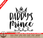 Daddys Prince Crown SVG - Fathers Day Design SVG