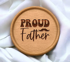 Proud Father Mustache Logo SVG - SVG