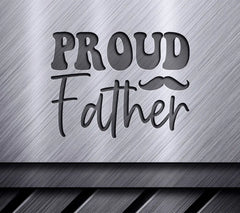 Proud Father Mustache Logo SVG - SVG