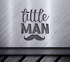 Fathers Day Little Man Silhouette SVG - Mustache Design SVG