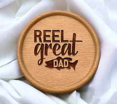Reel Great Dad SVG - Fish Design for Fathers Day SVG