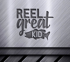 Reel Great Kid SVG Design - Fish Design for Fathers Day SVG