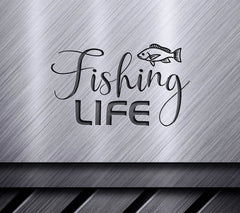 Fish Design SVG - Fishing Life Design SVG