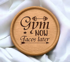 Gym Now, Tacos Later Arrow SVG - Fitness Sign SVG