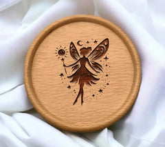 Fairy Silhouette SVG - Wand & Flat Design Vector Art SVG