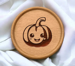 Smiling Pumpkin SVG - Halloween Clipart SVG