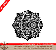 Floral Geometry Harmony SVG