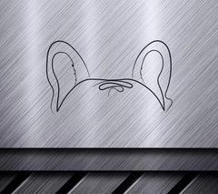 French Bulldog Ears SVG - Pet Portrait Clipart SVG