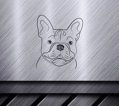 French Bulldog Face SVG - Drawing SVG
