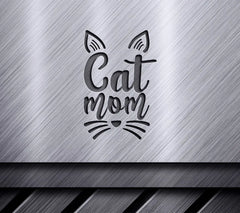 Cat Mom Silhouette SVG - Funny Cat Design SVG