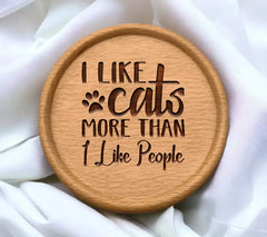 Funny Cat SVG - I Like Cats More Than People SVG