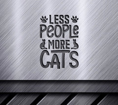 Less People More Cats Funny SVG Design SVG