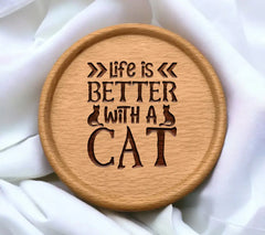 Life Is Better With A Cat - Funny SVG Design SVG
