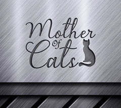 Funny Cat Mom SVG -  Mother of Cats Design with Silhouette SVG