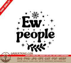 Funny Ew People  Christmas Ornament SVG SVG