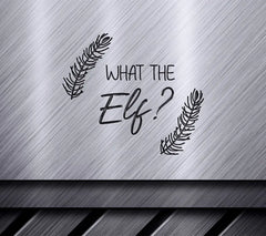 Funny Elf SVG Bundle What The Elf Sign SVG