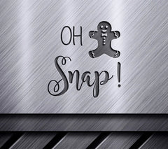Funny Christmas SVG Bundle Oh Snap Gingerbread Man SVG