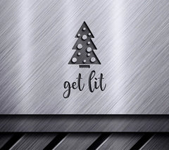Funny Get Lit Christmas Tree SVG Cut File SVG