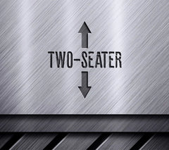 Two-Seater SVG - Funny Sign with Arrows SVG
