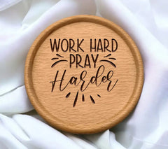 Work Hard Pray Harder SVG - Funny Design SVG