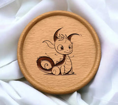 Funny Cartoon  Dragon SVG - Vector Illustration SVG