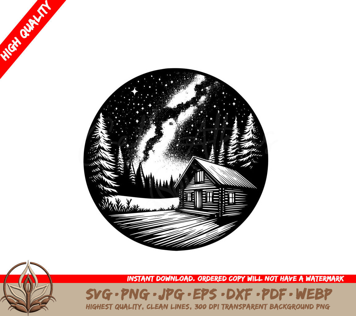 Galactic Cabin Getaway SVG - Digital Product in Various Formats