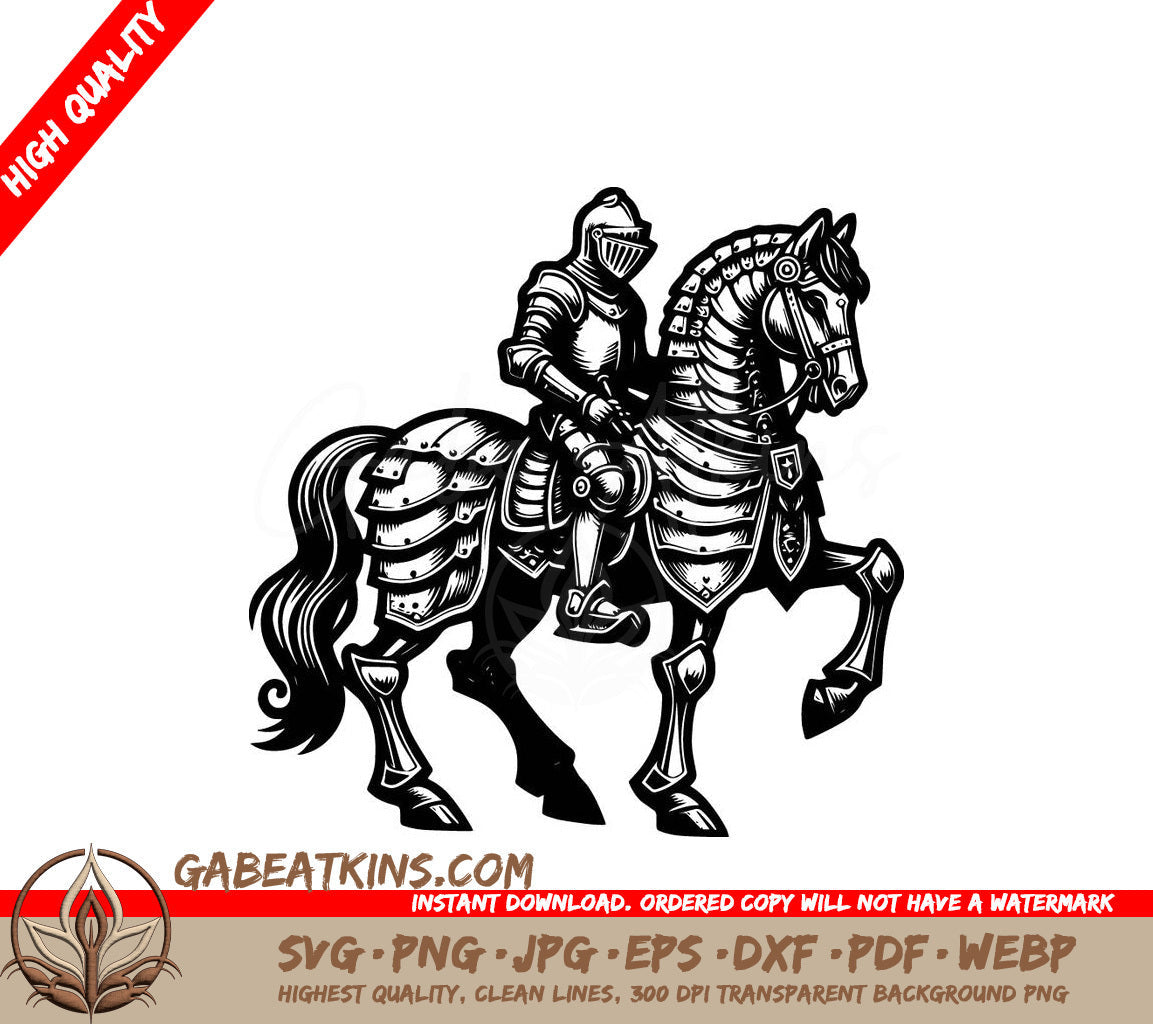 A Knight On A Horse SVG - Gallant Knight March SVG