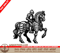 A Knight On A Horse SVG - Gallant Knight March SVG