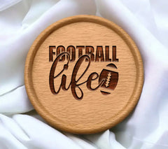Football Life Design SVG - Game Day Design SVG