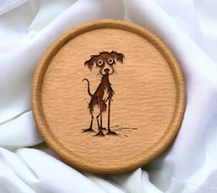 ## Ghostly Dog SVG Creepy Canine Emblem SVG