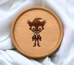 Cute Goblin Halloween SVG - Cartoon Character with Bow Tie SVG