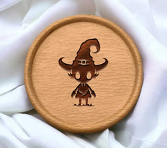 Witch with Horns SVG - Halloween Character Design Design SVG