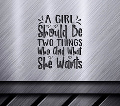 Girl Power SVG Be Who & What You Want SVG